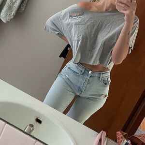 Cropped Harley Davidson tee